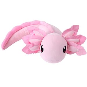 Weighted Axolotl Plush Throw Pillow 31" 3.7lbs, Axolotl Weighted Stuffed Animal , Cuddle Plushies for Kids Birthday