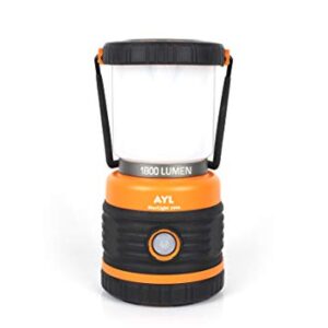 LED Camping Lantern Rechargeable, 1800LM, 4 Light Modes, 4400mAh Power Bank, IP44 Waterproof, Perfect Lantern Flashlight for Hurricane, Emergency, Power Outages, Home and More, USB Cable Included