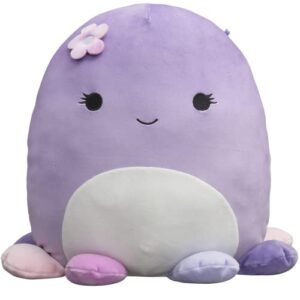 Squishmallows 14-Inch Purple Octopus with Multi-Colored Tentacles, and Flower Plush - Add Beula to Your Squad, Ultrasoft Stuffed Animal Large Plush Toy, Official Kellytoy Plush – Amazon Exclusive