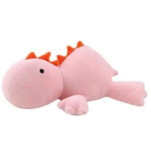 Philicoco 3.5 lbs Weighted Dinosaur Plush, Dino Weighted Plush Animal Stuffed Dinosaur Throw Pillow(Pink Dino 24" 3.5 lbs)