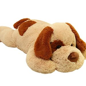 26.8 inch 5 lbs Dog Weighted Stuffed Animals for Anxiety and Stress Relief, Large Weighted Plush Animal, Cute Plush Toy Pillow, Gifts for Adults, Kids, Boys and Girls