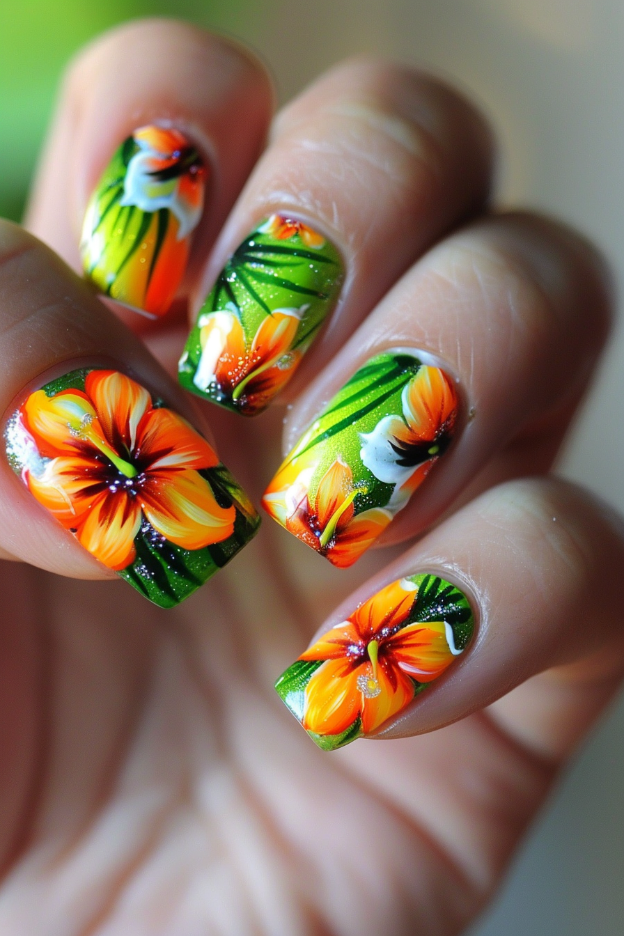 cute summer nail art designs