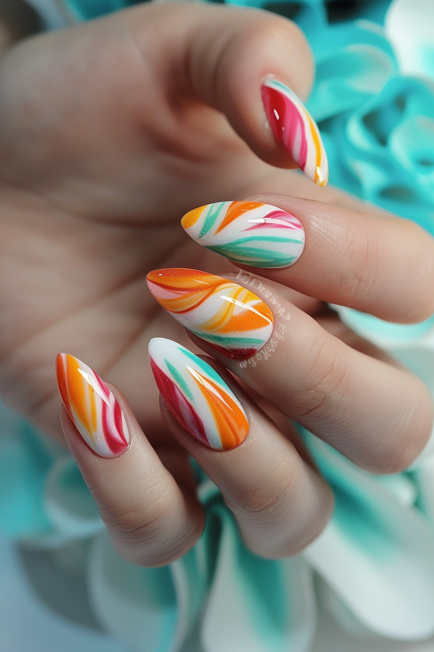 cute summer nail art designs