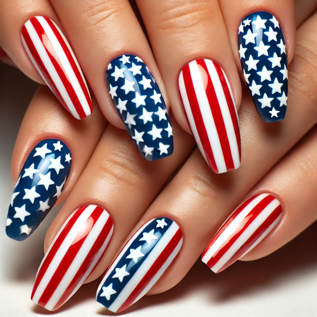 4th of july nails