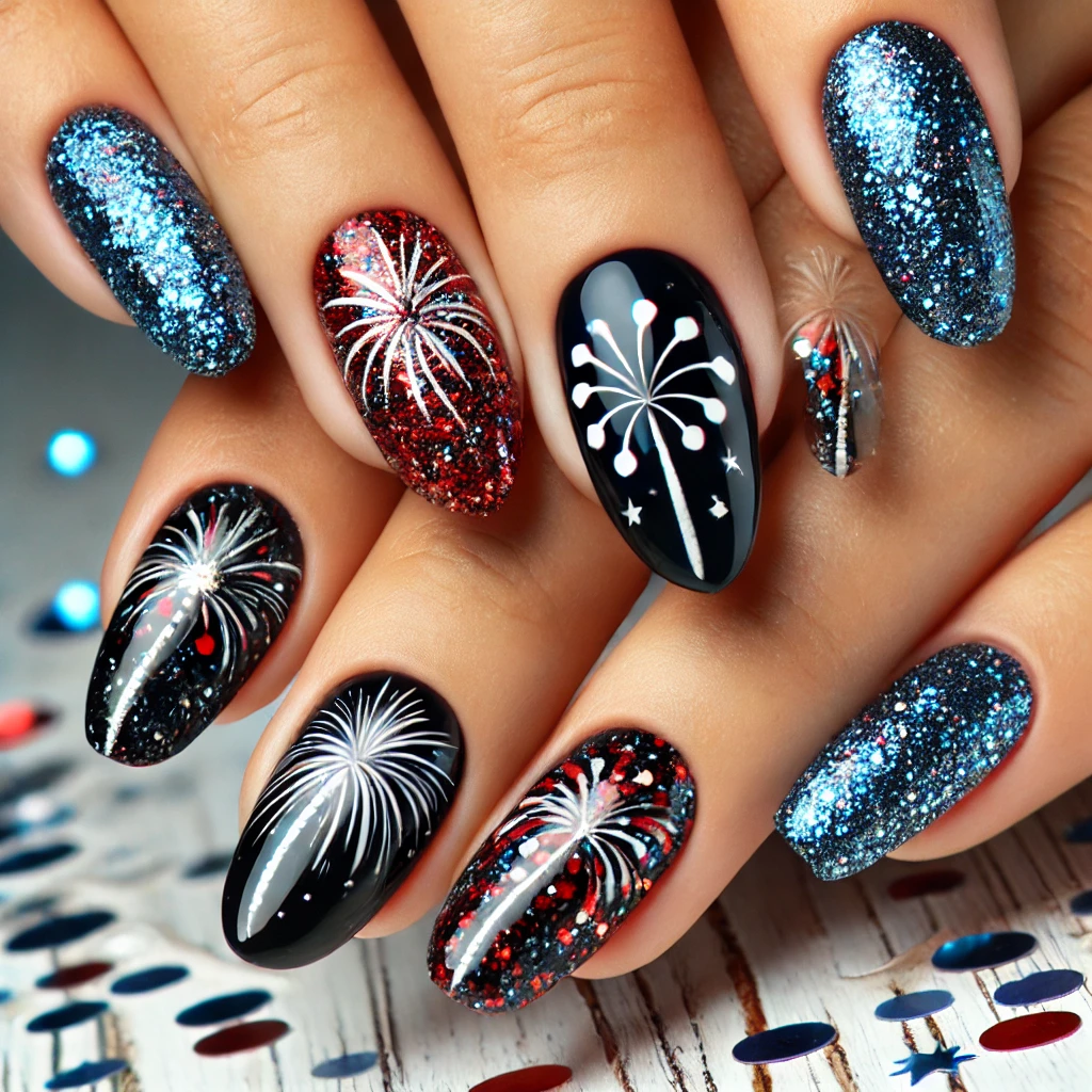 4th of july nails