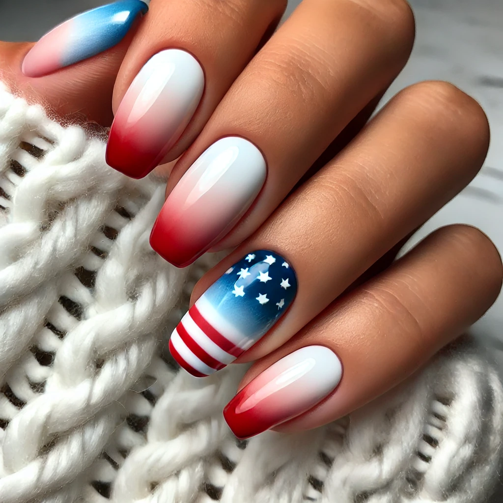 4th of july nails