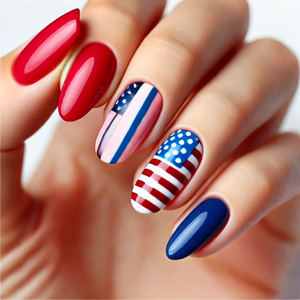 4th of july nails