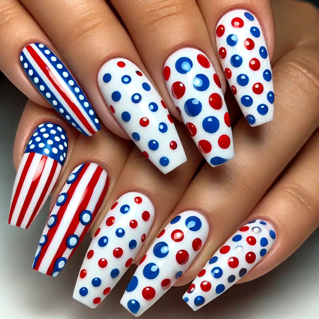 4th of july nails