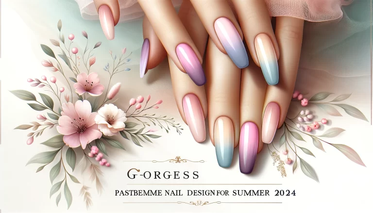 pastel ombre nail design