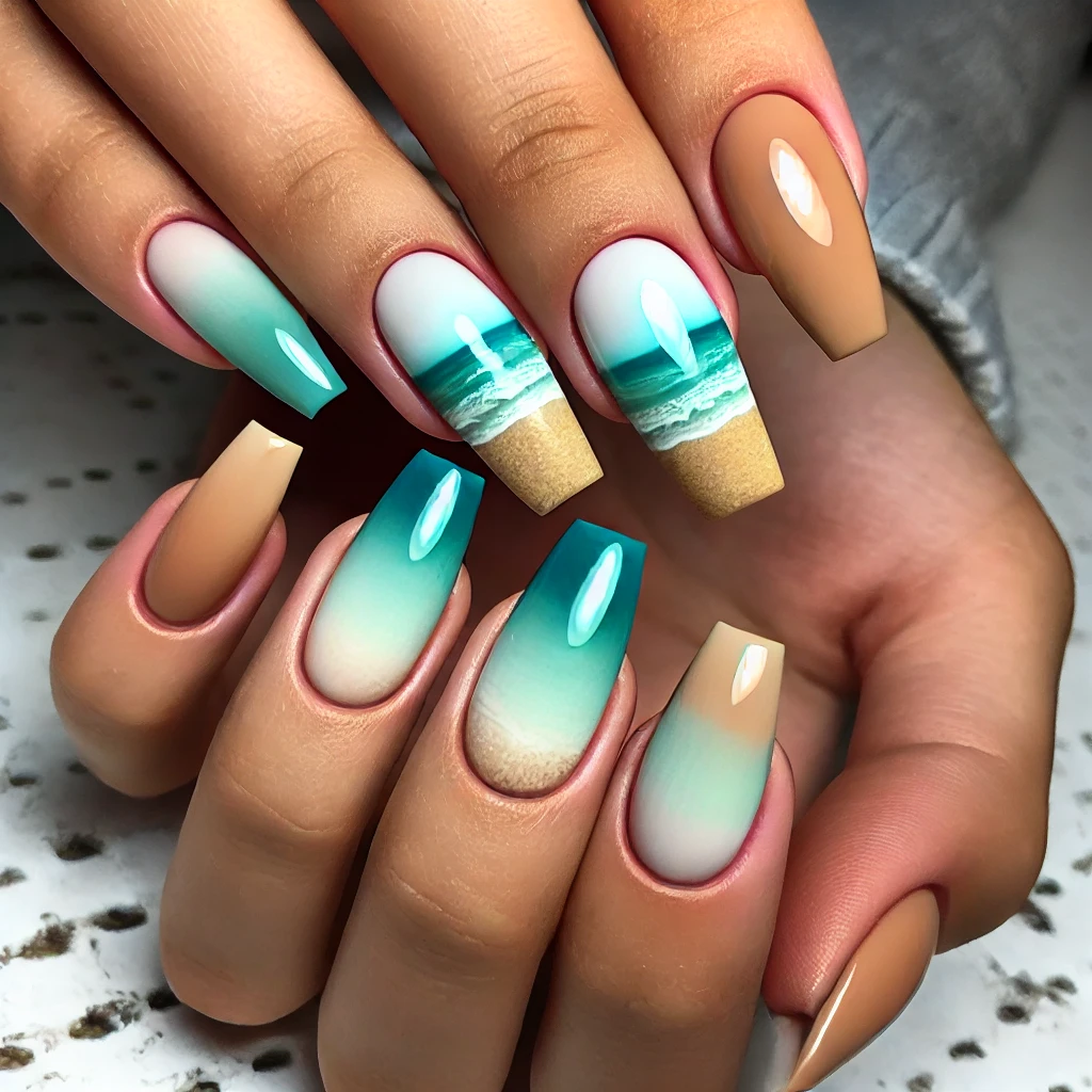 beach nails