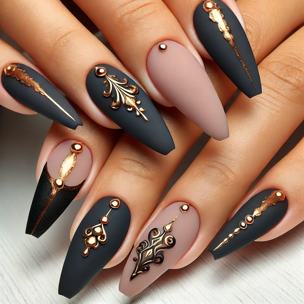 dope nail designs acrylic nail set