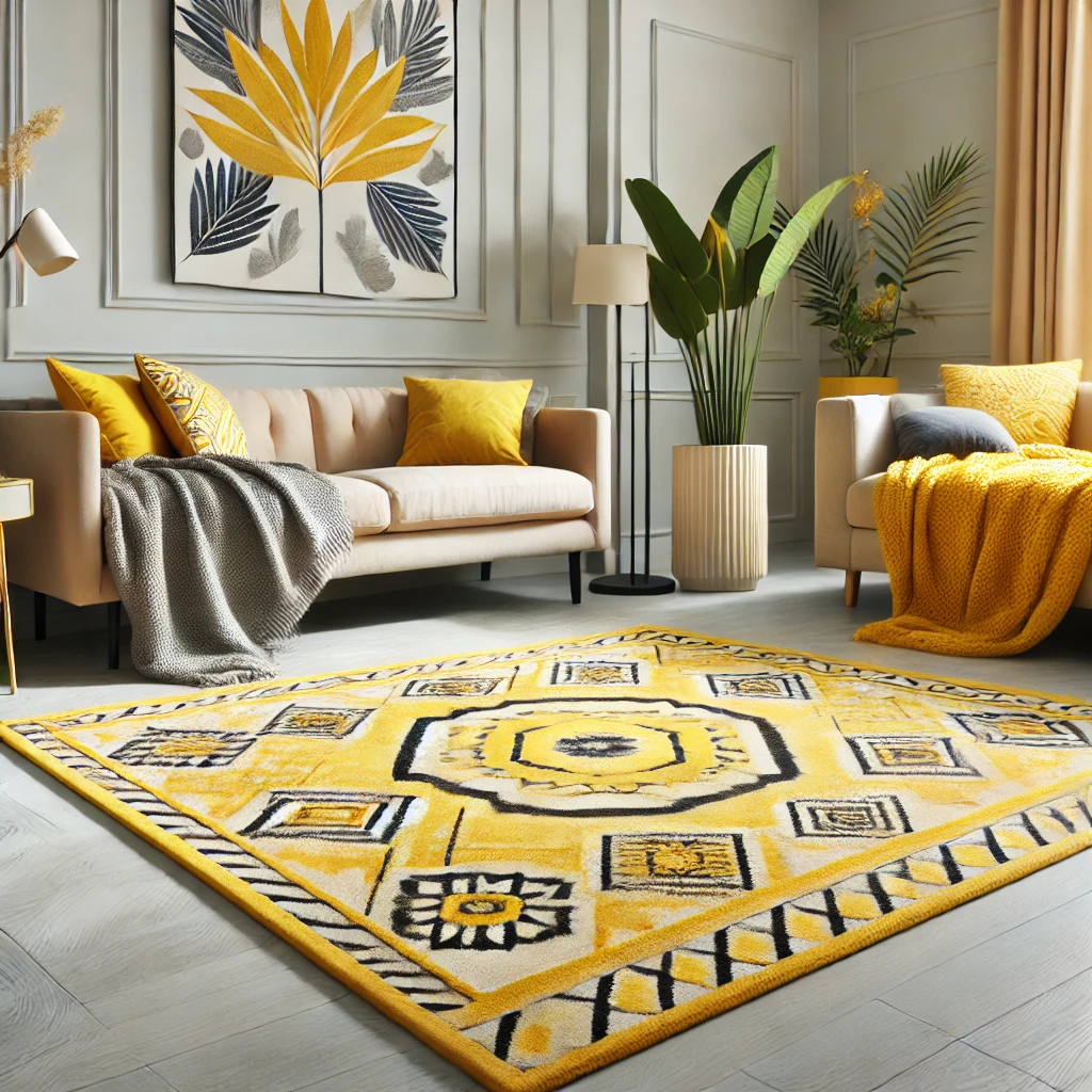 home interior design yellow