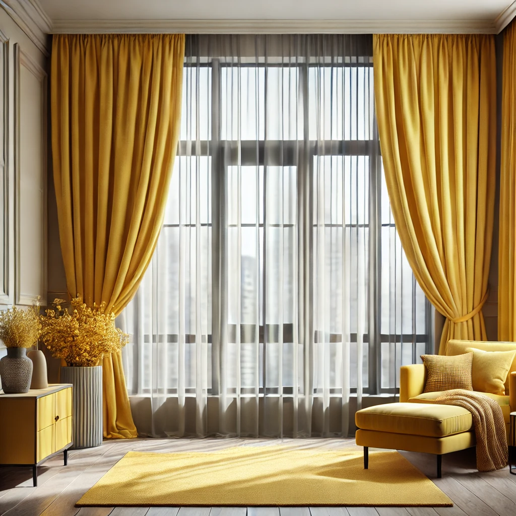 home interior design yellow