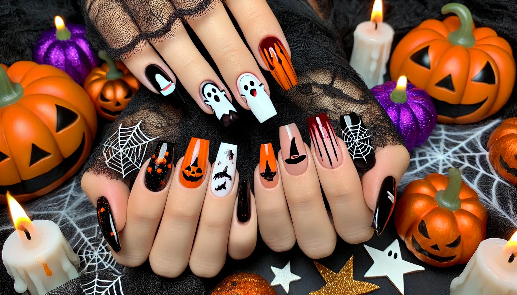 halloween nails 1